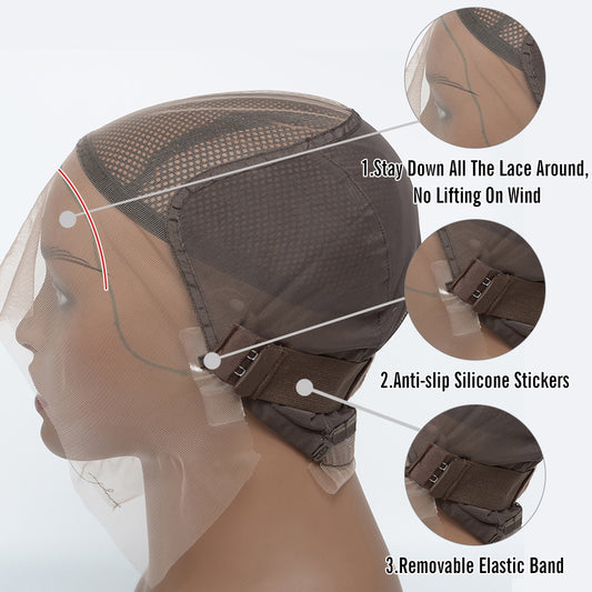 TedHair 150% Density 13x6 PartingMax Glueless Lace Wig 3D Cap Pre-bleached Lace Front Wig Deep Wavy