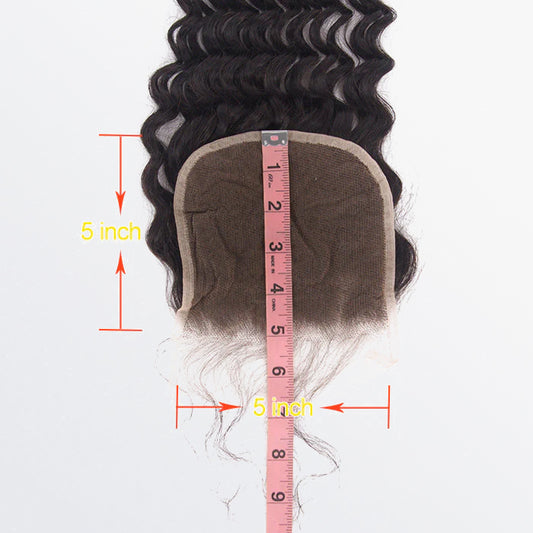 TedHair 5x5 Free Parted Lace Closure Deep Wave