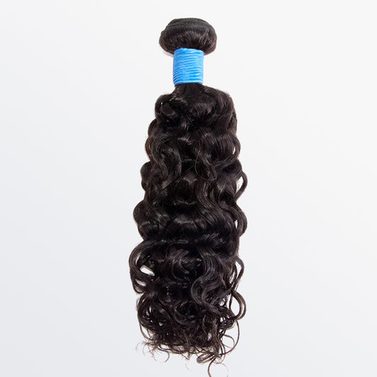TedHair 14-30 Inch Water Wave Virgin Brazilian Hair #1B Natural Black