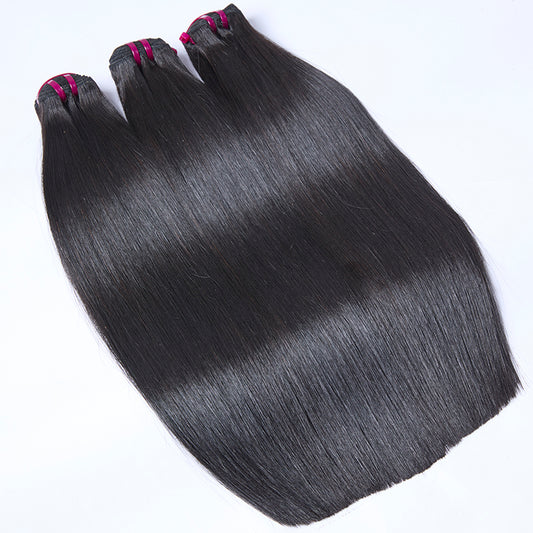 TedHair 16-24 Inches Raw Cambodian Bone Straight Hair Bundles #1B Natural Black