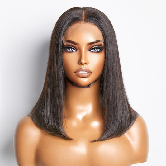 TedHair 5x5 Glueless Lace Closure Bob Wig 150% Density Straight