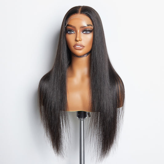 TedHair 5x5 HD Glueless Lace Closure Wig Straight 180% Density