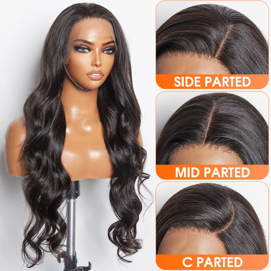 TedHair 150% Density 13x6 PartingMax Glueless Lace Wigs 3D Cap Pre-bleached Lace Front Wig Body Wave