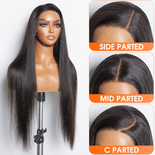 TedHair 180% Density 13x6 PartingMax Glueless Lace Wig 3D Cap Pre-bleached Lace Front Wig Straight