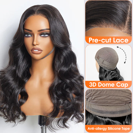 TedHair Wear and Go Glueless 150% Density 5x5 Lace Closure Wig Body Wave