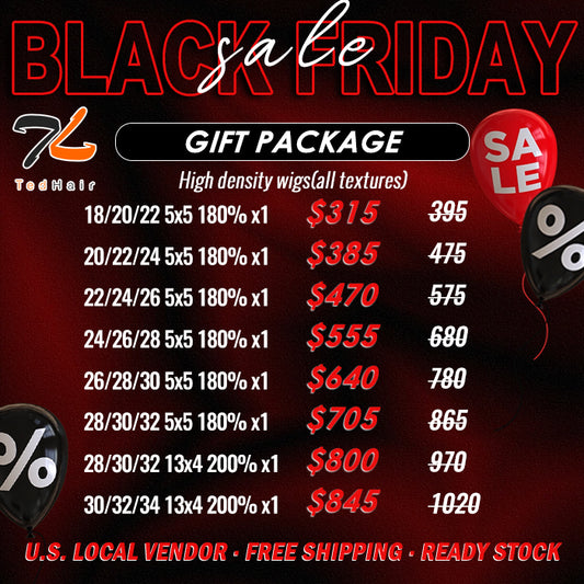 2025 Black Friday Package Deal| High Density Wigs $315-$845