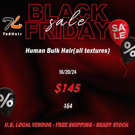 2025 Black Friday Package Deal|Human Bulk Hair $145