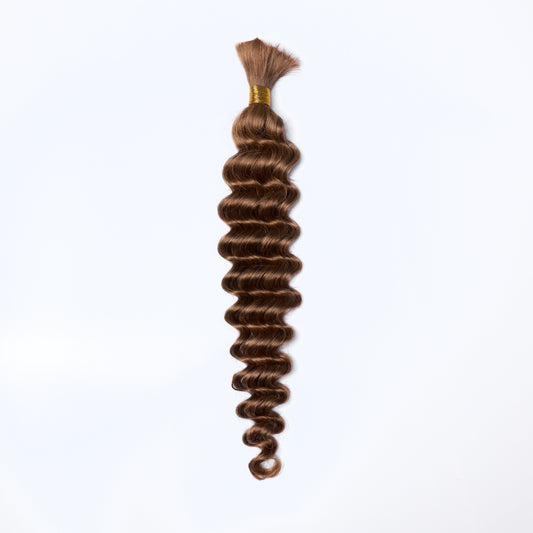 TedHair 20inch Deep Wave Bulk Hair For Braiding #30 Color