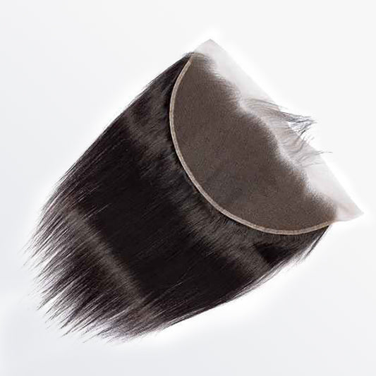 TedHair 14-20 Inch 13" x 6" HD Straight Free Parted Frontal #1B Natural Black