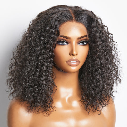 TedHair 5x5 Glueless Lace Closure Bob Wig 150% Density Water Wave