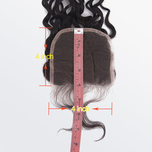 TedHair 4x4 Free Parted Lace Closure Water Wave