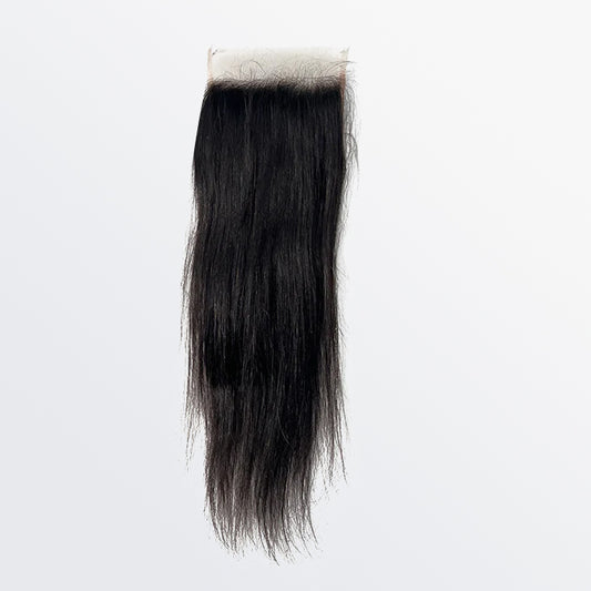 TedHair 12-20 Inch 5" x 5" Straight Free Parted Lace Closure #1B Natural Black