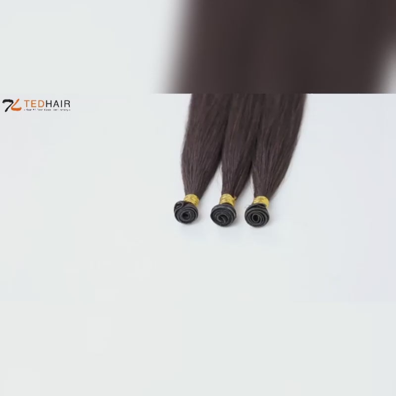 Tedhair 18-24 Inches Ultra Thin Straight Genius Weft Dark #1B Natural Black