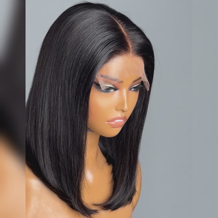 TedHair 5x5 Glueless Lace Closure Bob Wig 150% Density Straight
